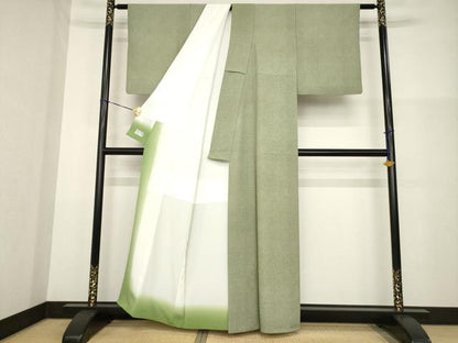 平和屋着物●洗える最高級着物　＜英＞はなぶさ謹製　江戸小紋　鮫小紋柄　AABG2637ck