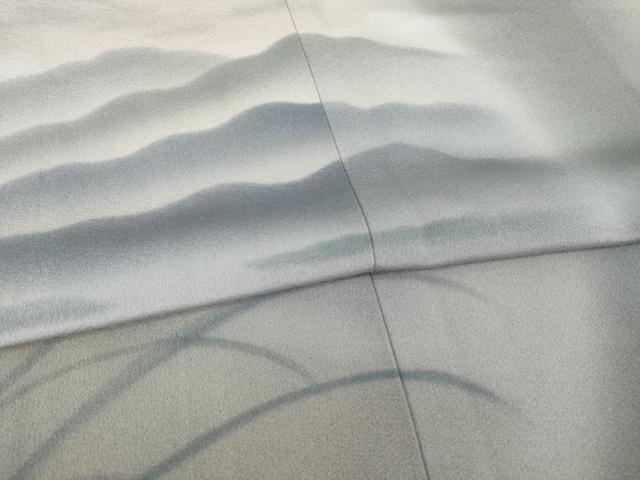 平和屋着物●京友禅工芸作家　小宮山彌一　訪問着　遠山風景文　暈し染め　正絹　逸品　AABG2638ck