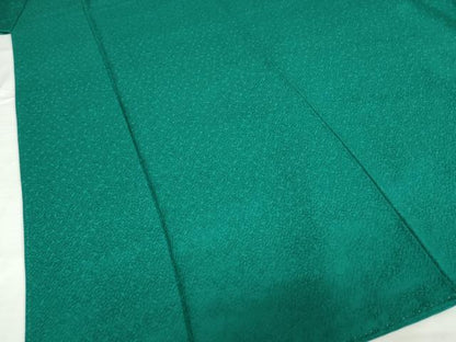 平和屋着物●上質な色無地　鉄色　正絹　逸品　AABG2643ck