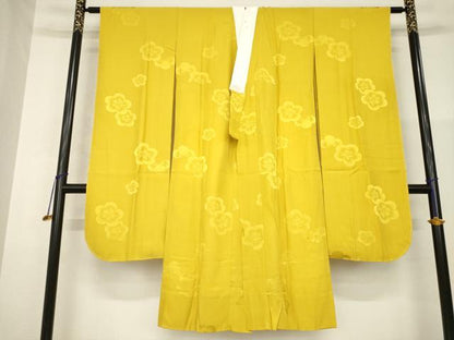 平和屋着物●豪華振袖・長襦袢(無双仕立て)セット　辻が花　舞花文　暈し染め　やまと誂製　正絹　逸品　AABG2651ck