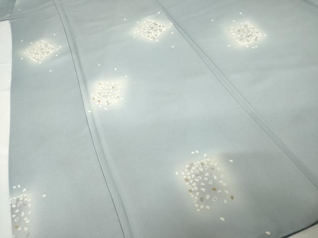 平和屋着物●上質な小紋　桜　暈し染め　金彩　正絹　逸品　AABG2652ck