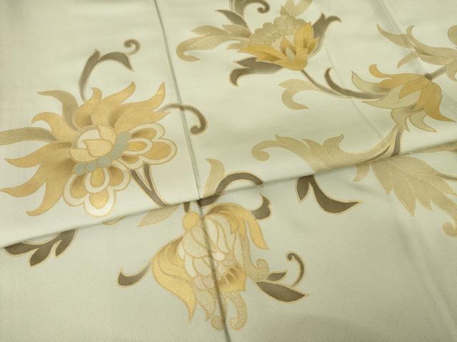 平和屋着物●ジャパンオートクチュール　渡辺雪三郎　訪問着　花唐草文　金彩　正絹　逸品　AABG2653ck
