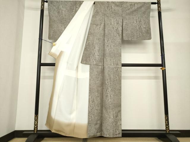 平和屋着物●都喜ヱ門 本場大島紬 一元7マルキ 総絣 ナイル大神殿 草木尽くし 山口絹江作 藤絹織物謹製 証紙付き 正絹 逸品 AABG2658ck