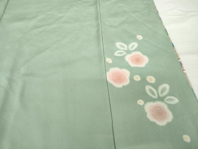 平和屋着物●訪問着　泰常　駒刺繍　花車文　金彩　正絹　逸品　AABG2659ck