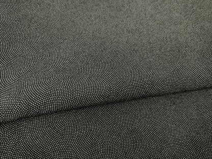 平和屋着物●江戸小紋　鮫小紋柄　黒地　正絹　逸品　AABG2663ck