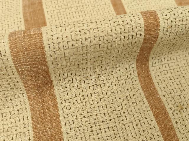 平和屋着物●本場結城紬　重要無形文化財　80亀甲　縞　正絹　逸品　AABG2674ck