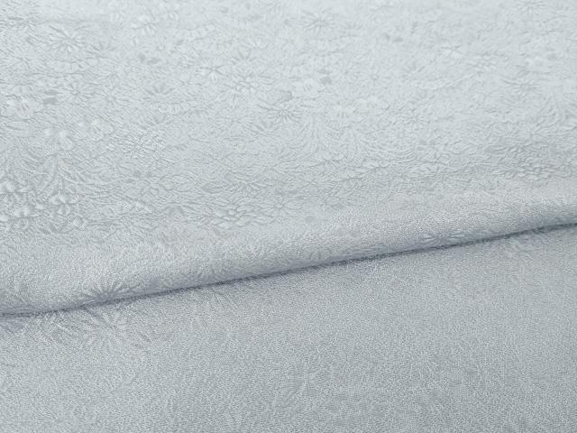 平和屋着物●上質な色無地　草花地紋　松　薄色　正絹　逸品　AABG2675ck