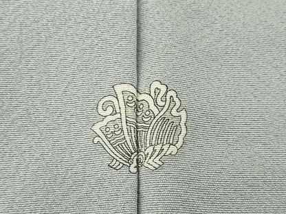 平和屋着物●上質な色無地　薄墨色　正絹　逸品　未使用　AABG2679ck