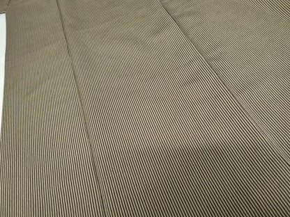 平和屋着物●お召 縞 さが美扱い 正絹 逸品 AABG2689cs