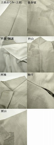 平和屋着物●結城紬　100亀甲　飛び亀甲　色紙重ね文　正絹　逸品　AABG2692cs