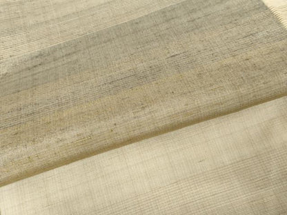 平和屋着物●上質な紬　霞横段文　正絹　逸品　AABG2694cs