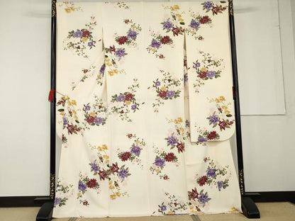 平和屋着物●豪華振袖 草花文 やまと誂製 正絹 逸品 AABG2696cs