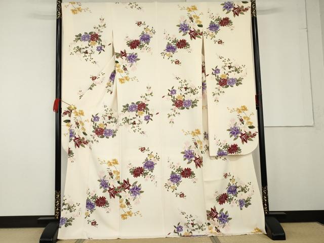 平和屋着物●豪華振袖 草花文 やまと誂製 正絹 逸品 AABG2696cs