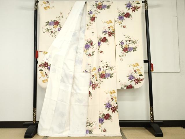 平和屋着物●豪華振袖 草花文 やまと誂製 正絹 逸品 AABG2696cs