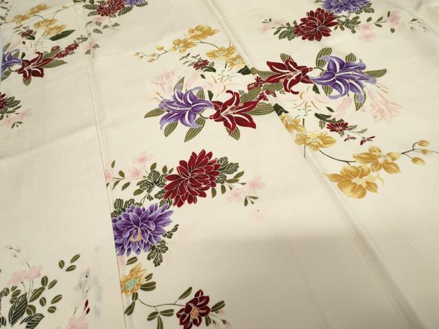 平和屋着物●豪華振袖 草花文 やまと誂製 正絹 逸品 AABG2696cs