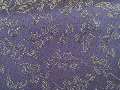 平和屋着物●黄金糸 お召 舞葉文 正絹 逸品 AABG2702cs