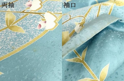 平和屋着物●京友禅作家　池内路一　訪問着　胡蝶蘭　金彩　正絹　逸品　AABG2709cs
