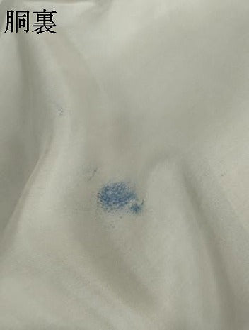 平和屋着物●上質な小紋　辻が花　型染め　本藍　道長草花文　鬼しぼ縮緬　正絹　逸品　AABG2716cs