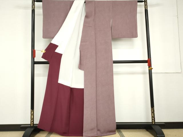 平和屋着物●江戸小紋 彫士：住田双光・染士：服部光擴 鮫小紋柄 正絹 逸品 AABG2719cs