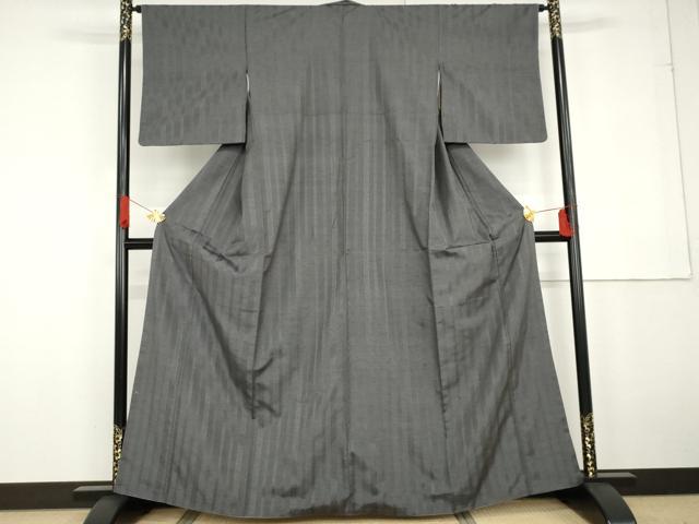 平和屋着物●博多織 黒田紬 吉祥間道 正絹 逸品 AABG2725cs