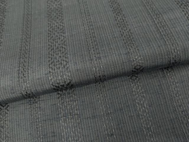 平和屋着物●博多織 黒田紬 吉祥間道 正絹 逸品 AABG2725cs