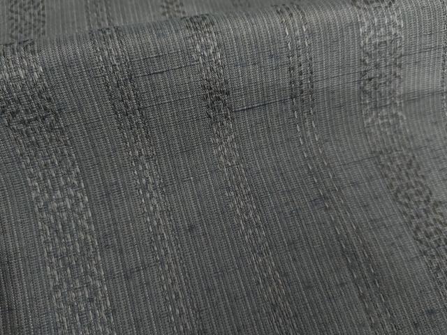 平和屋着物●博多織 黒田紬 吉祥間道 正絹 逸品 AABG2725cs