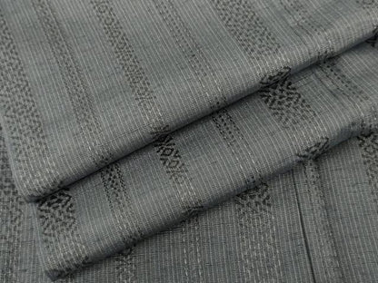 平和屋着物●博多織 黒田紬 吉祥間道 正絹 逸品 AABG2725cs