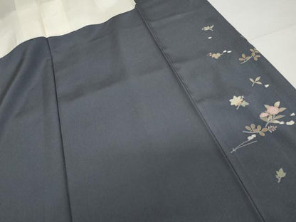 平和屋着物●訪問着 友禅 吹き寄せ花文 敷松葉 正絹 逸品 AABG2734cs