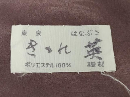 平和屋着物●洗える最高級着物 ＜英＞はなぶさ謹製 小紋 風景文 鬼しぼ縮緬 AABG2751cs