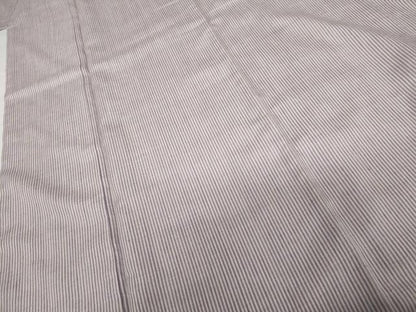 平和屋着物●結城紬　縞　正絹　逸品　AABG2781cs