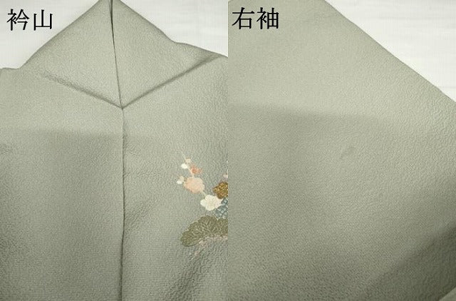 平和屋着物●訪問着 友禅 松竹梅文 金糸 金彩 正絹 逸品 AABG2787cs
