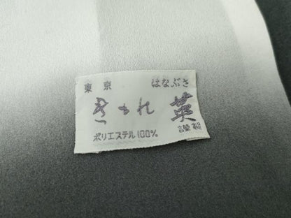 平和屋着物●洗える最高級着物 ＜英＞はなぶさ謹製 小紋 変わり格子 黒地 AABG2790cs
