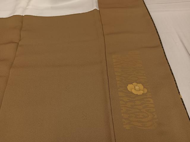 平和屋着物●東京友禅　菅有鬼一　訪問着　花間道　正絹　逸品　AABG2819ph