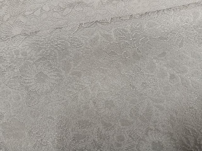 平和屋着物●上質な色無地 堅牢染 辻が花地紋 茶鼠色 鈴乃屋扱い 正絹 逸品 未使用 AABG2835ph