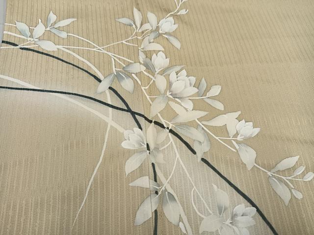 平和屋着物●訪問着 枝花文 暈し染め 正絹 逸品 未使用 AABG2845ph