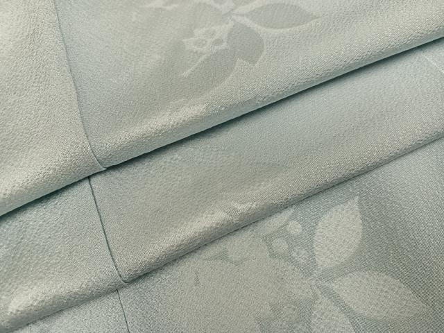 平和屋着物●上質な色無地 南天地紋 蕎麦切色 正絹 逸品 AABG2846ph