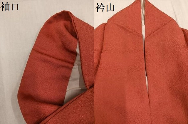 平和屋着物●上質な色無地 作家物 浅緋色 三越扱い 正絹 逸品 AABG2851ph