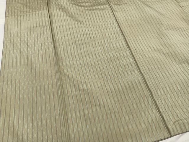 平和屋着物●上質な小紋 紬地 間道 正絹 逸品 AABG2856ph
