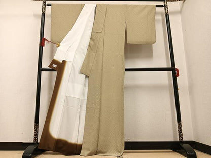 平和屋着物●洗える最高級着物 ＜英＞はなぶさ謹製 小紋 幾何学文様 AABG2859ph