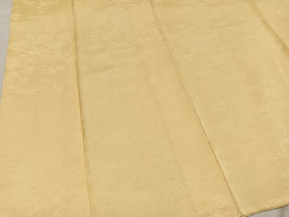 平和屋着物●上質な色無地 松地紋 蜂蜜色 正絹 逸品 AABG2860ph
