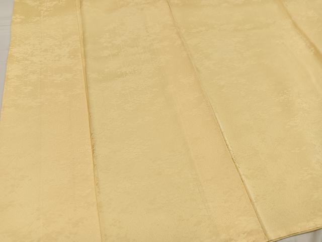 平和屋着物●上質な色無地 松地紋 蜂蜜色 正絹 逸品 AABG2860ph