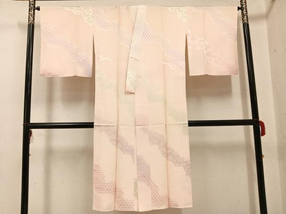 平和屋着物●長襦袢 袷 宝尽くし地紋 暈し染め 正絹 逸品 AABG2861ph