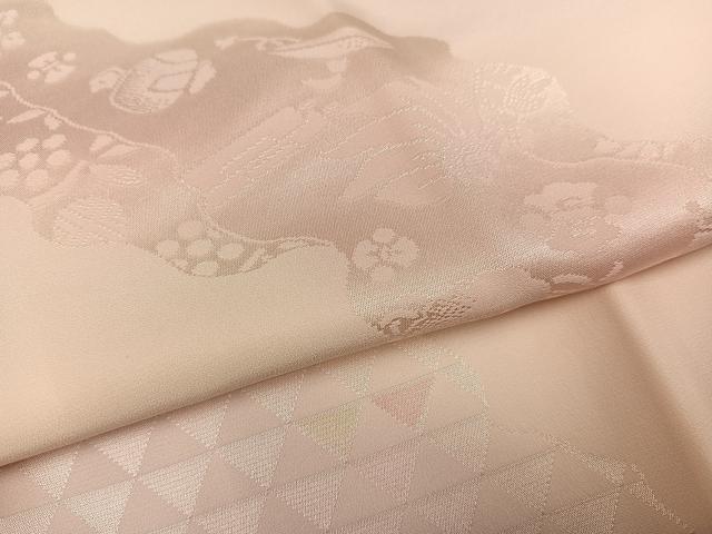 平和屋着物●長襦袢 袷 宝尽くし地紋 暈し染め 正絹 逸品 AABG2861ph
