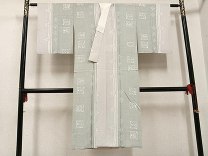 平和屋着物●長襦袢　無双仕立て　間道　正絹　逸品　AABG2866ph