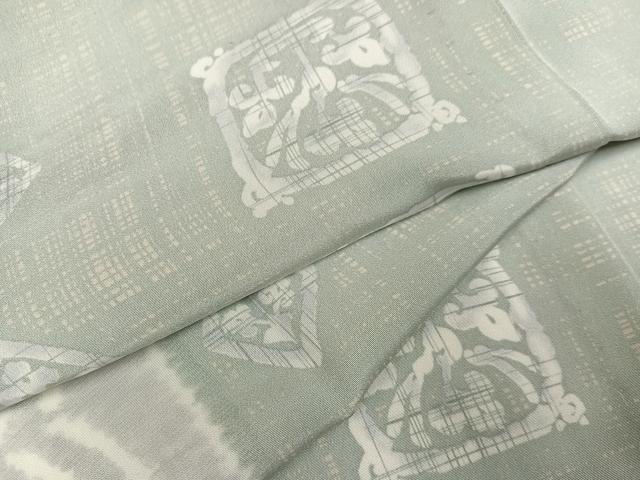 平和屋着物●長襦袢　無双仕立て　間道　正絹　逸品　AABG2866ph