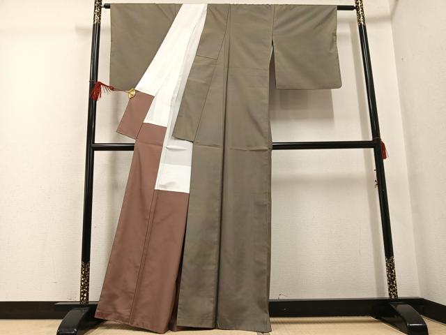 平和屋着物●本場大島紬 染大島 霞文 正絹 逸品 AABG2867ph