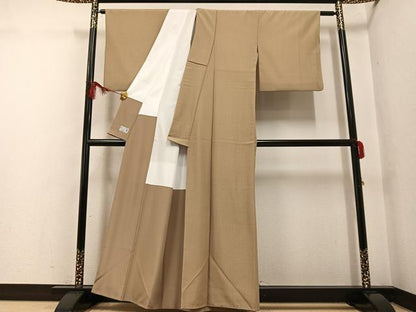 平和屋着物●洗える最高級着物　＜英＞はなぶさ謹製　小紋　花菱文　洗える着物　AABG2873ph