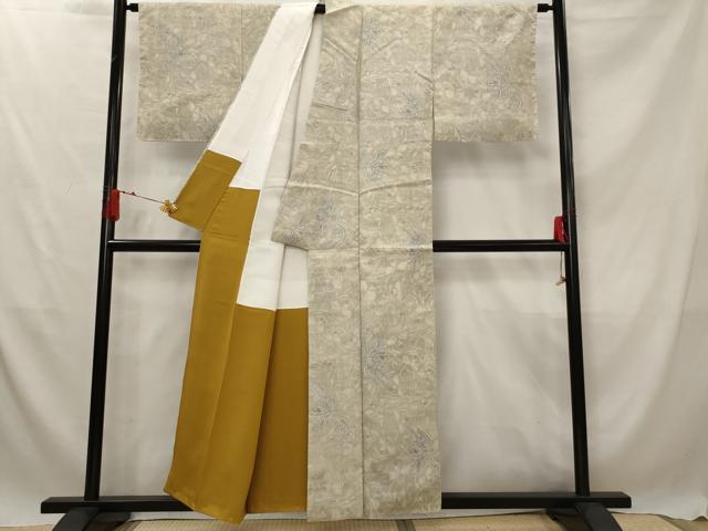 平和屋着物■上質な紬　舞花文　正絹　逸品　AABG2883st