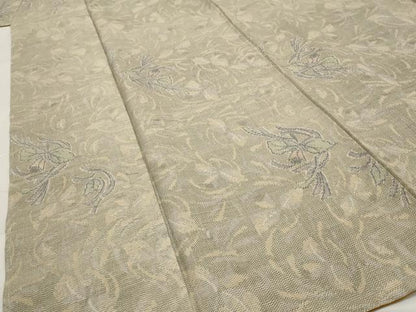 平和屋着物■上質な紬　舞花文　正絹　逸品　AABG2883st