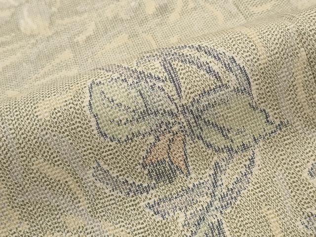 平和屋着物■上質な紬　舞花文　正絹　逸品　AABG2883st